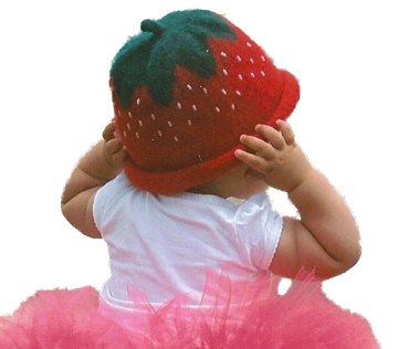 Felted Strawberry Hat